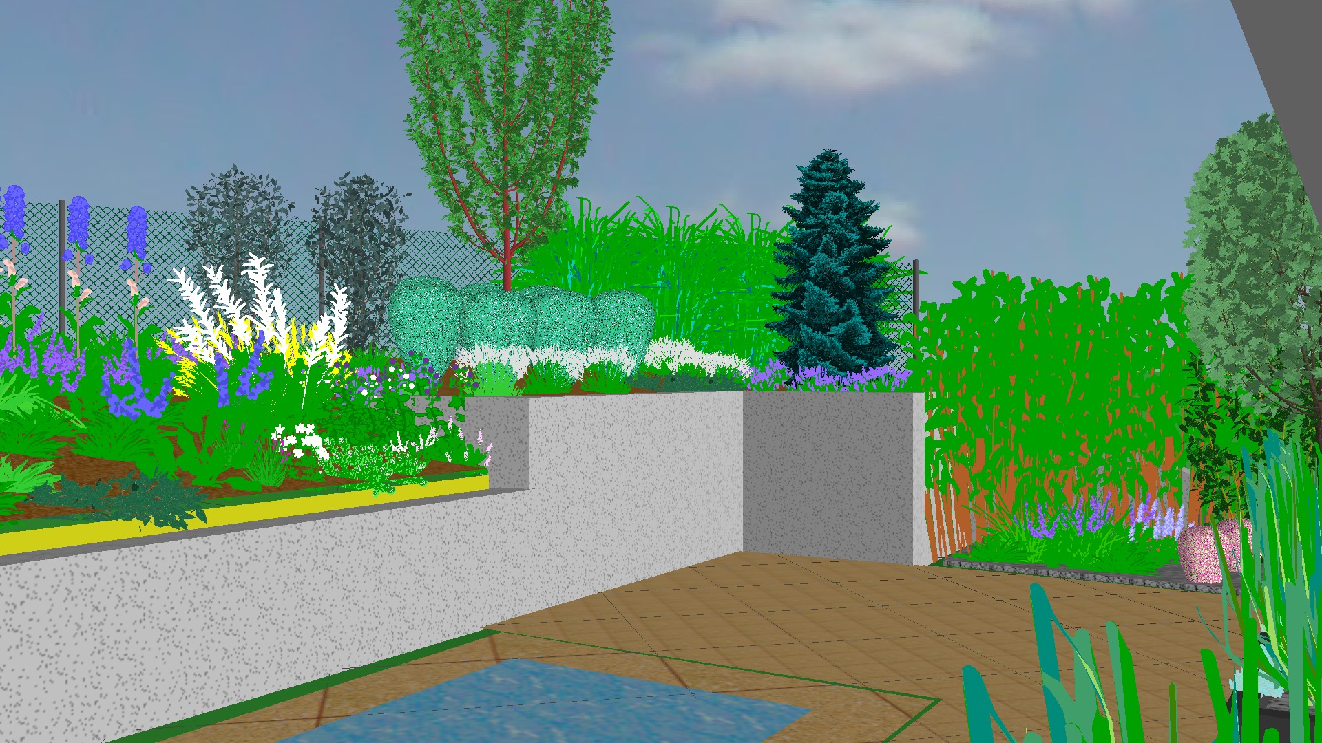 Moderní zahrada Bílina